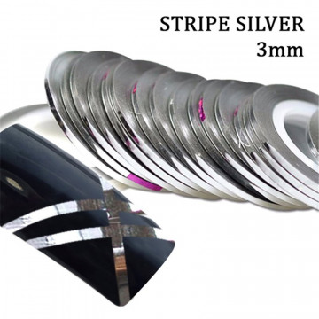 Stripe Silver 3mm