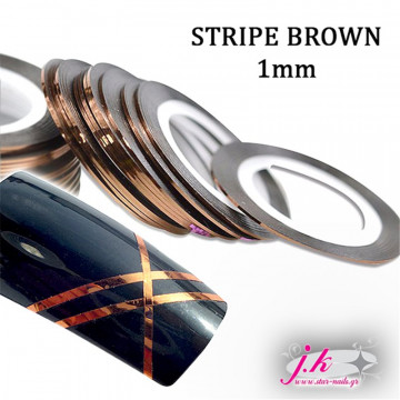 Stripe Thin Brown 1mm