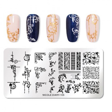 NAIL STAMP NICOLE DIARY 105