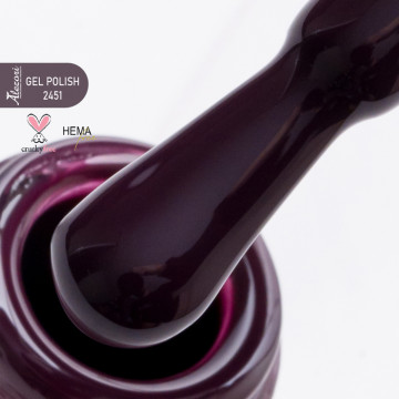 Gel polish №2451 DARK PLUM