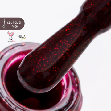 Gel polish №4000 DARK RED...