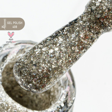 Gel polish №408 Glitter white